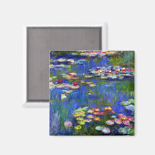 Claude Monet Water Lilies Magnet (Vorderseite/Rückseite)