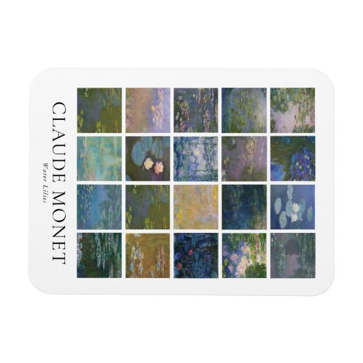 Claude Monet Water Lilies Magnet (Horizontal)