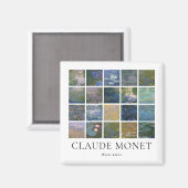 Claude Monet Water Lilies Magnet (Vorderseite/Rückseite)