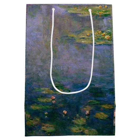 Claude Monet - Water Lilies Mittlere Geschenktüte (Rückseite)