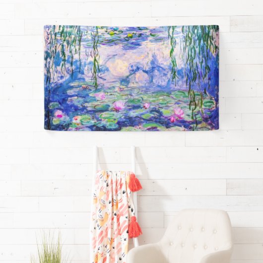 Claude Monet - Water Lilies / Nympheas 1919 Banner (Insitu)