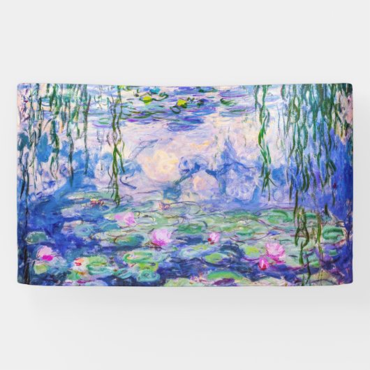 Claude Monet - Water Lilies / Nympheas 1919 Banner (Horizontal)