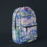 Claude Monet - Water Lilies / Nympheas 1919 Bedruckter Rucksack<br><div class="desc">Water Lilies / Nympheas (W.1852) - Claude Monet,  Oil on Leinwand,  1916-1919</div>