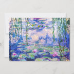 Claude Monet - Water Lilies / Nympheas 1919 Dankeskarte<br><div class="desc">Water Lilies / Nympheas (W.1852) - Claude Monet,  Oil on Leinwand,  1916-1919</div>