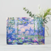 Claude Monet - Water Lilies / Nympheas 1919 Einladung (Stehend Vorderseite)