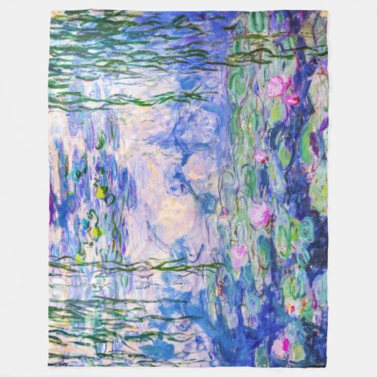 Claude Monet - Water Lilies / Nympheas 1919 Fleecedecke (Vorderseite)