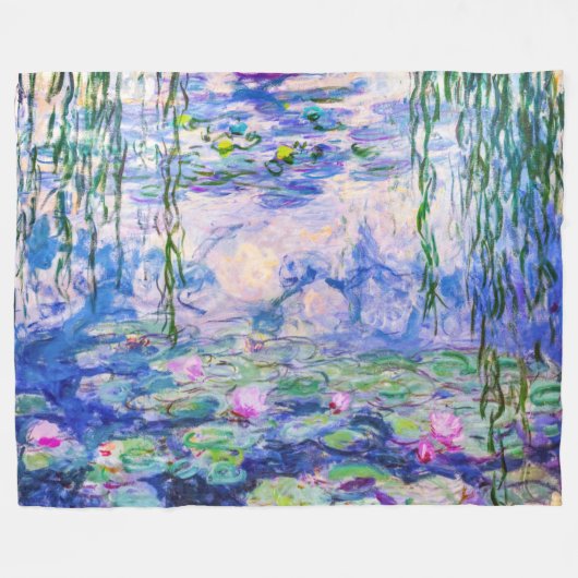 Claude Monet - Water Lilies / Nympheas 1919 Fleecedecke (Vorderseite (Horizontal))