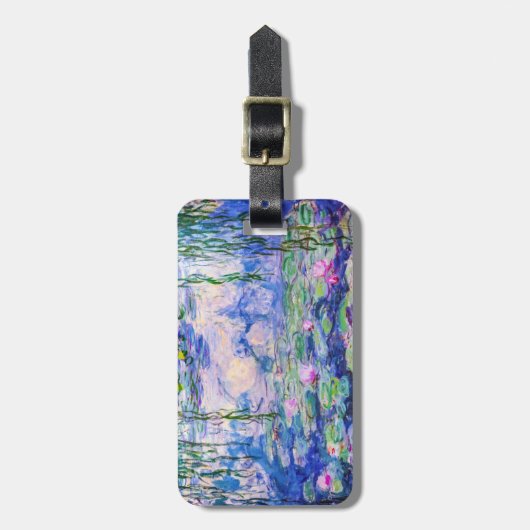 Claude Monet - Water Lilies / Nympheas 1919 Gepäckanhänger (Vorderseite vertikal)