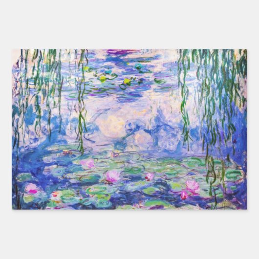 Claude Monet - Water Lilies / Nympheas 1919 Geschenkpapier Set (Vorderseite 2)