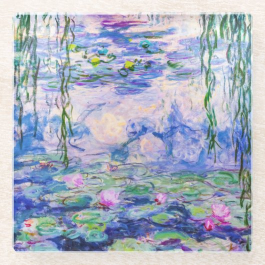 Claude Monet - Water Lilies / Nympheas 1919 Glasuntersetzer (Vorderseite)