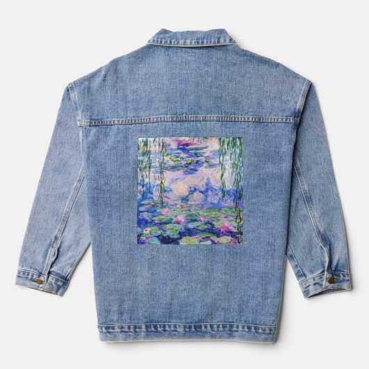 Claude Monet - Water Lilies / Nympheas 1919 Jeansjacke (Rückseite)