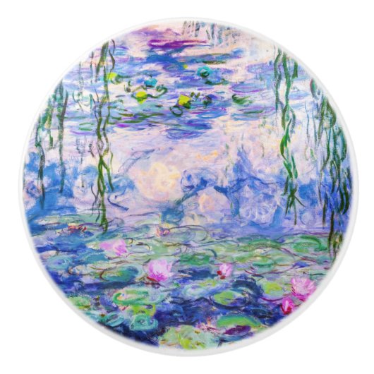 Claude Monet - Water Lilies / Nympheas 1919 Keramikknauf (Vorderseite)