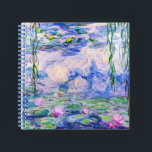 Claude Monet - Water Lilies / Nympheas 1919 Notizblock<br><div class="desc">Water Lilies / Nympheas (W.1852) - Claude Monet,  Oil on Leinwand,  1916-1919</div>