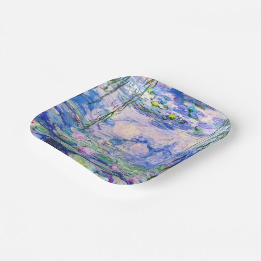 Claude Monet - Water Lilies / Nympheas 1919 Pappteller (Gewinkelt)