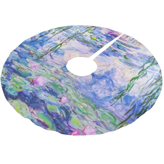 Claude Monet - Water Lilies / Nympheas 1919 Polyester Weihnachtsbaumdecke (Schrägansicht)