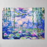 Claude Monet - Water Lilies / Nympheas 1919 Poster<br><div class="desc">Water Lilies / Nympheas (W.1852) - Claude Monet,  Oil on Leinwand,  1916-1919</div>