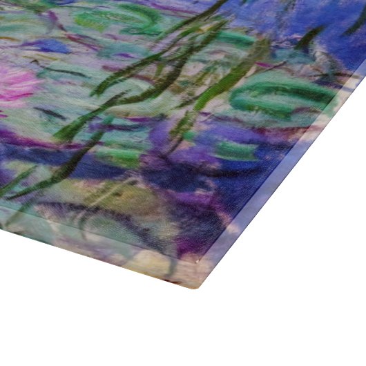 Claude Monet - Water Lilies / Nympheas 1919 Schneidebrett (Ecke)
