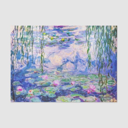 Claude Monet - Water Lilies / Nympheas 1919 Seidenpapier (Vorderseite)