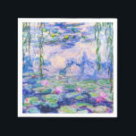 Claude Monet - Water Lilies / Nympheas 1919 Serviette<br><div class="desc">Water Lilies / Nympheas (W.1852) - Claude Monet,  Oil on Leinwand,  1916-1919</div>