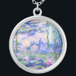 Claude Monet - Water Lilies / Nympheas 1919 Versilberte Kette<br><div class="desc">Water Lilies / Nympheas (W.1852) - Claude Monet,  Oil on Leinwand,  1916-1919</div>