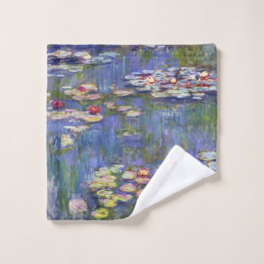 Claude Monet - Water Lilies / Nympheas Badhandtuch Set (Waschlappen)