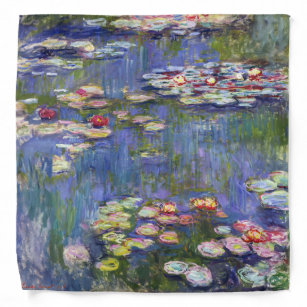 Claude Monet - Water Lilies / Nympheas Bandana Halstuch