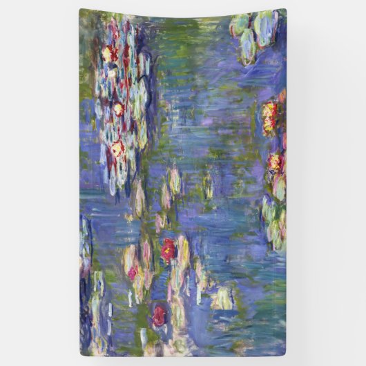 Claude Monet - Water Lilies / Nympheas Banner (Vertikal)