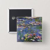 Claude Monet - Water Lilies / Nympheas Button (Vorne & Hinten)