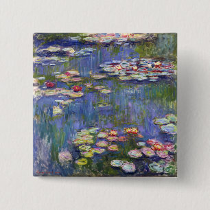 Claude Monet - Water Lilies / Nympheas Button
