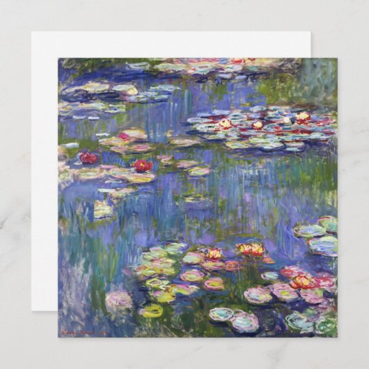 Claude Monet - Water Lilies / Nympheas Dankeskarte