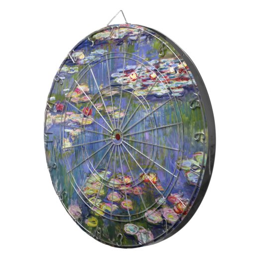 Claude Monet - Water Lilies / Nympheas Dartscheibe (Vorderseite rechts)