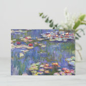 Claude Monet - Water Lilies / Nympheas Einladung (Stehend Vorderseite)