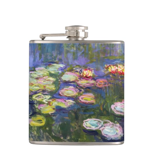 Claude Monet - Water Lilies / Nympheas Flachmann (Vorderseite)