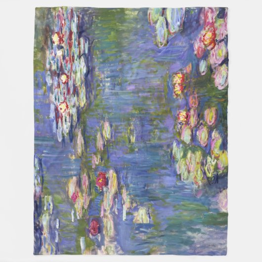 Claude Monet - Water Lilies / Nympheas Fleecedecke (Vorderseite)