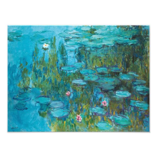 Claude Monet Water Lilies Nymphéas Gallery Fotodruck (Vorne)