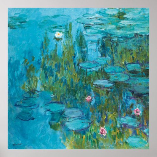 Claude Monet Water Lilies Nymphéas Gallery Poster (Vorne)