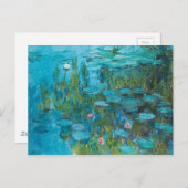 Claude Monet Water Lilies Nymphéas Gallery Postkarte (Vorne/Hinten)