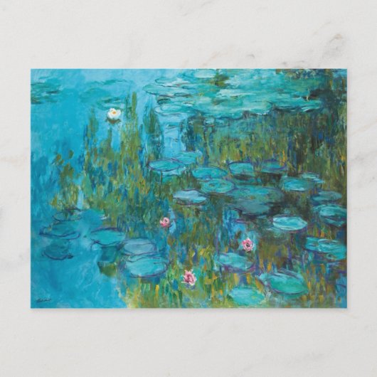 Claude Monet Water Lilies Nymphéas Gallery Postkarte (Vorderseite)