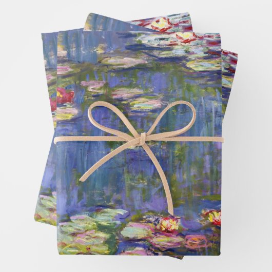 Claude Monet - Water Lilies / Nympheas Geschenkpapier Set (Beispiel)