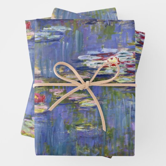 Claude Monet - Water Lilies / Nympheas Geschenkpapier Set (Beispiel)