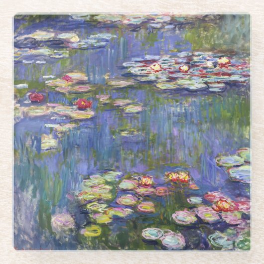 Claude Monet - Water Lilies / Nympheas Glasuntersetzer (Vorderseite)
