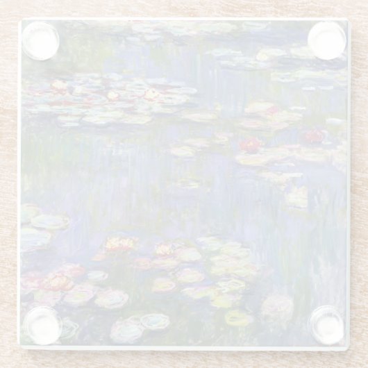 Claude Monet - Water Lilies / Nympheas Glasuntersetzer (Rückseite)