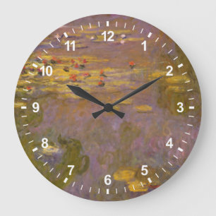 Claude Monet   Water Lilies Nympheas Große Wanduhr