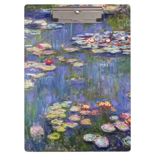 Claude Monet - Water Lilies / Nympheas Klemmbrett (Vorderseite)