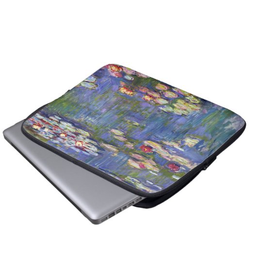 Claude Monet - Water Lilies / Nympheas Laptopschutzhülle (Vorne Knopf)