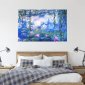 Claude Monet - Water Lilies Nympheas Leinwanddruck (Insitu (Schlafzimmer))