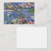 Claude Monet - Water Lilies / Nympheas Mitteilungskarte (Vorne/Hinten)
