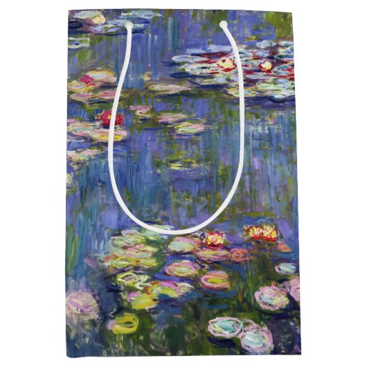 Claude Monet - Water Lilies / Nympheas Mittlere Geschenktüte (Vorderseite)