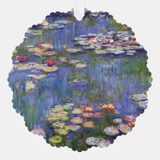 Claude Monet - Water Lilies / Nympheas Ornament Karte (Vorderseite)