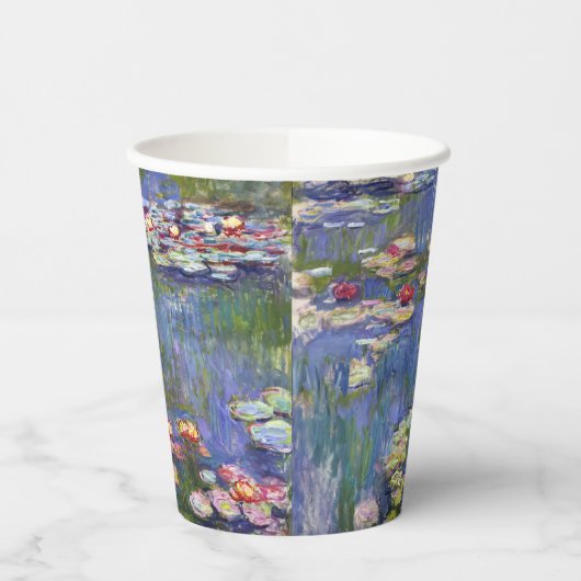 Claude Monet - Water Lilies / Nympheas Pappbecher (Links)